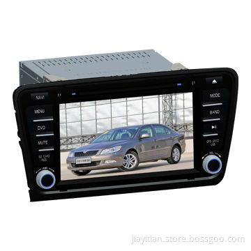 Car Multimedia DVD Players for Skoda Octavia 2014, Supports BT/GPS/iPod/Steering Wheel Control